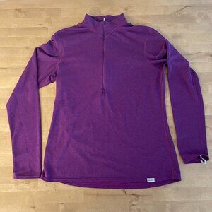 Patagonia W's Capilene® 3 Midweight 1/4 Zip-Neck, size large, purple